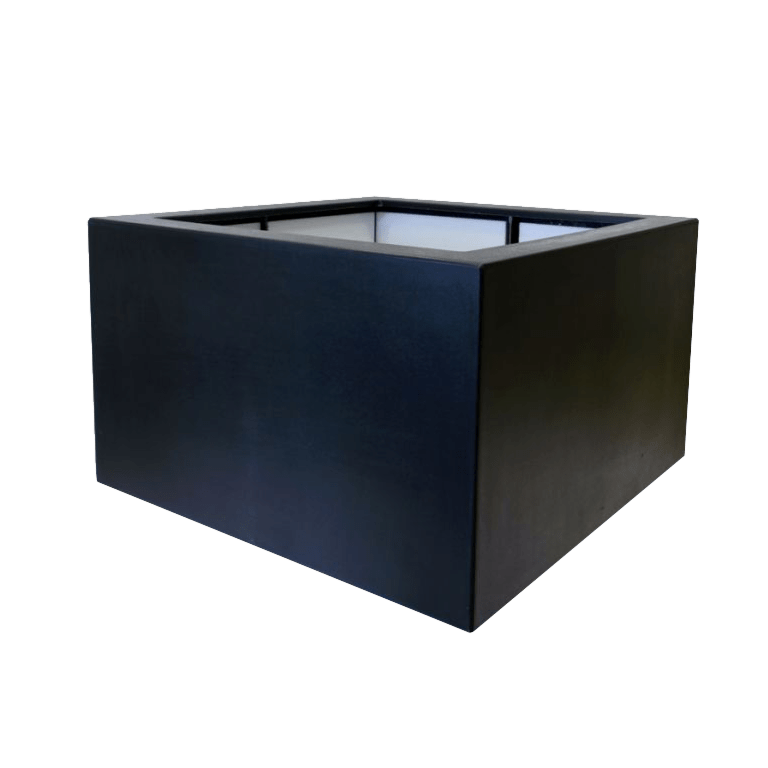 Stakloplastična tegla za cvijeće - Kvadrat - 120 x 120 x 60 cm - S dnom