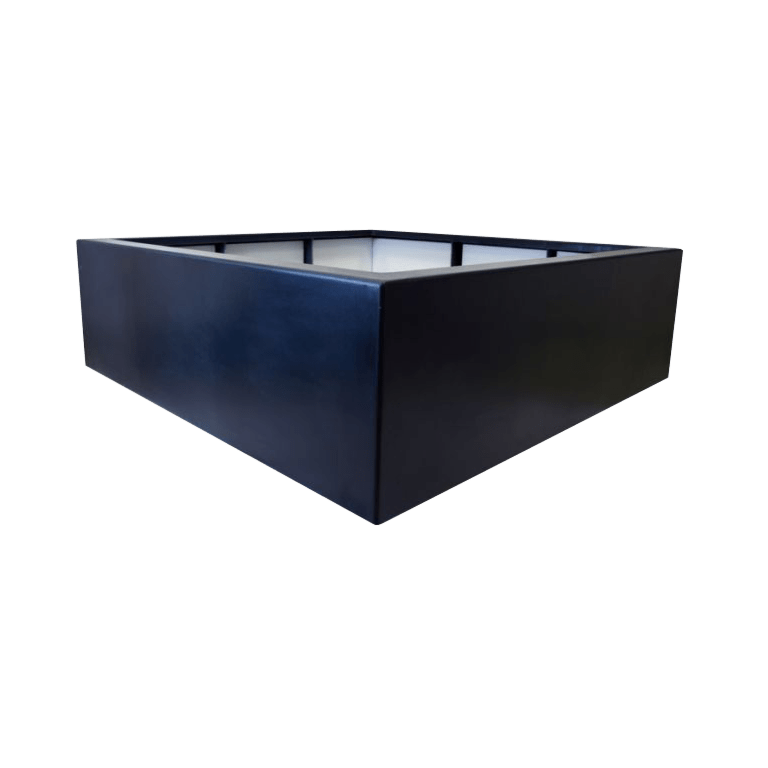 Stakloplastična tegla za cvijeće - Kvadrat - 160 x 160 x 60 cm - S dnom