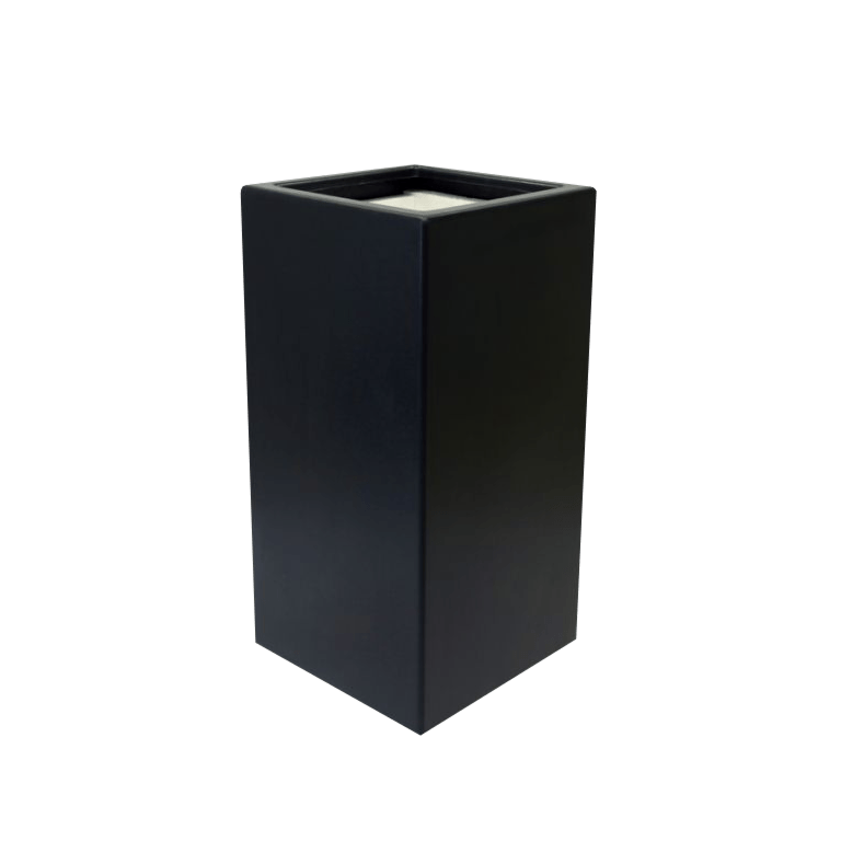 Stakloplastična tegla za cvijeće - Kvadrat - 50 x 50 x 80 cm - S dnom