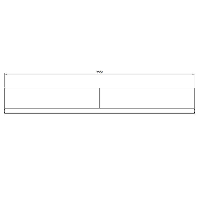 Corten čelični potporni zid ravno 200 cm (visina 30 cm)
