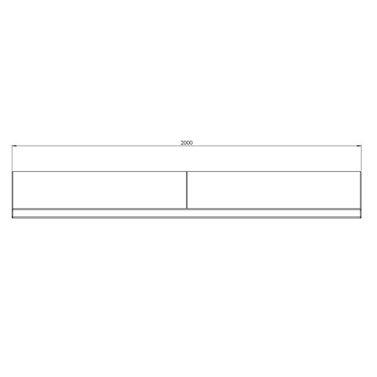 Corten čelični potporni zid ravno 200 cm (visina 40 cm)