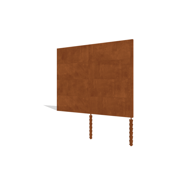 Corten čelična ograda H4 set 252 cm