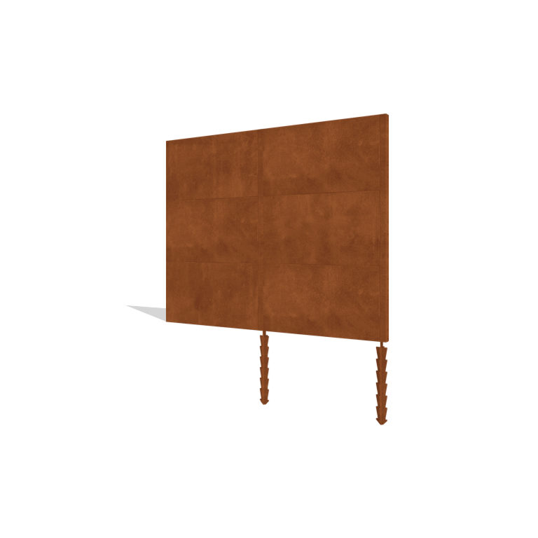 Corten čelična ograda H3 set 252 cm