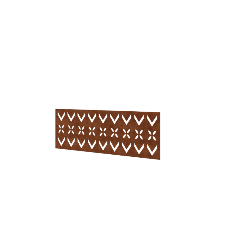 Ograda od corten čelika H - Panel V - 120 x 47,5 cm