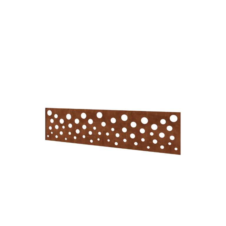 Ograda od corten čelika H - Panel B - 180 x 47,5 cm