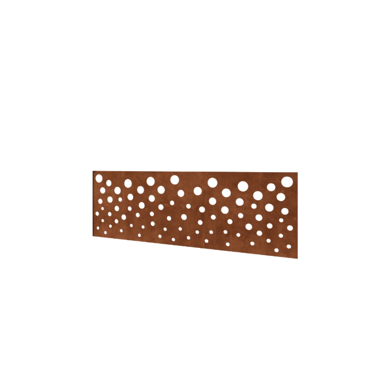 Ograda od corten čelika H - Panel B - 180 x 63,3 cm