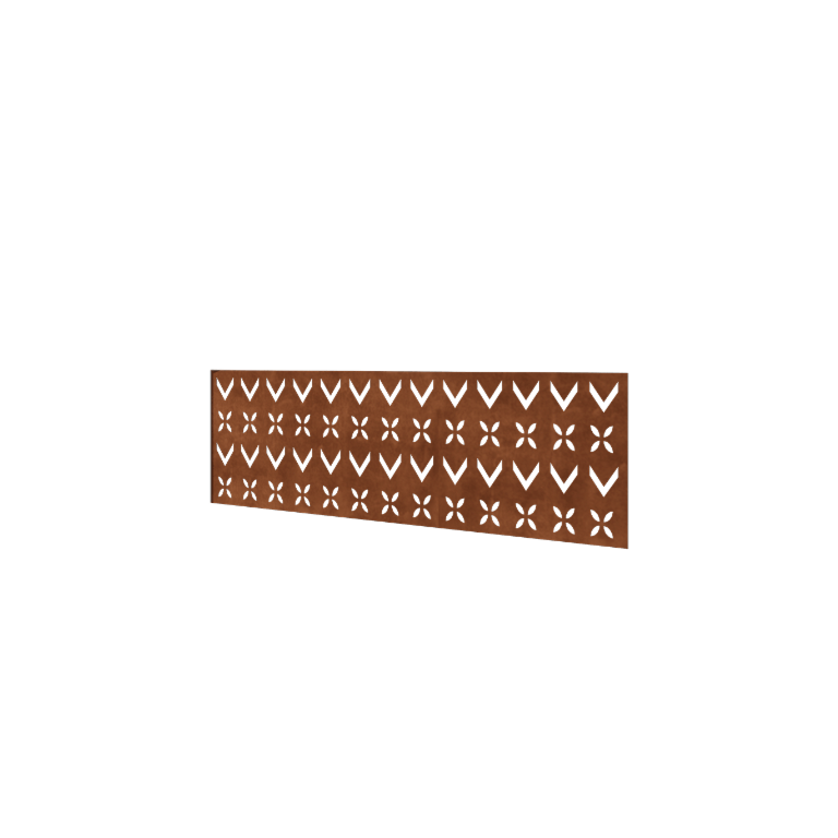 Ograda od corten čelika H - Panel V - 180 x 63,3 cm