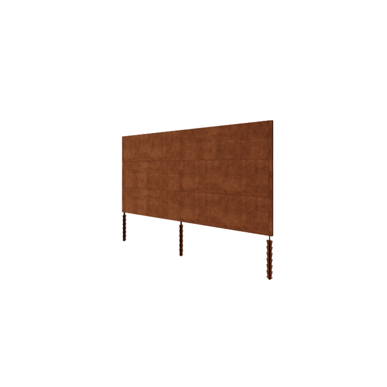 Ograda od corten čelika H3 - Kompletan set - 378 x 6 x 190 cm