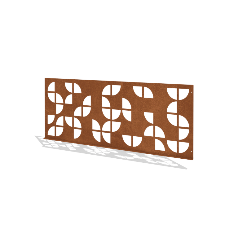 Corten čelična dekorativna ograda G 149 x 60 cm