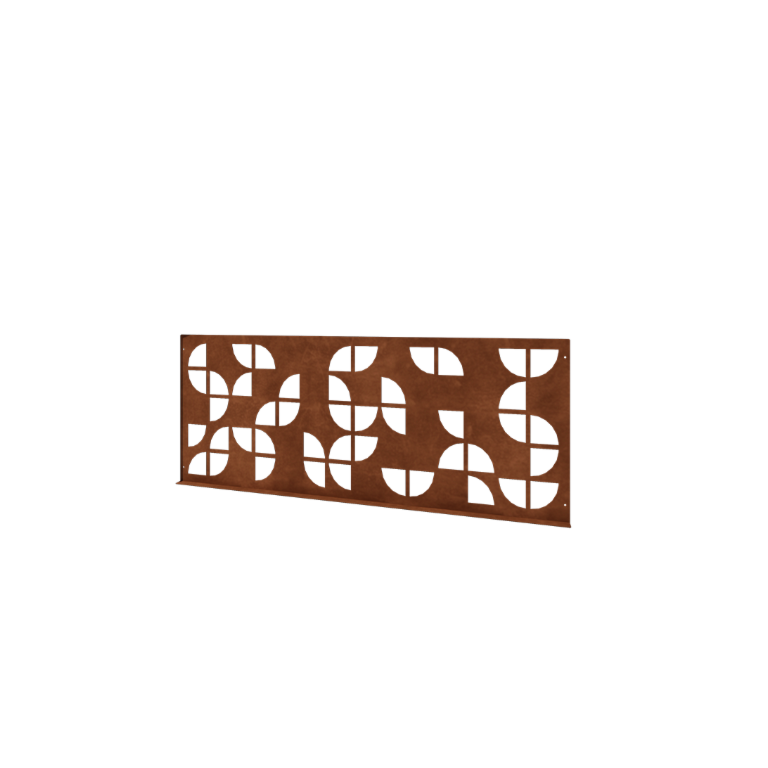 Corten čelična dekorativna ograda G 149 x 60 cm