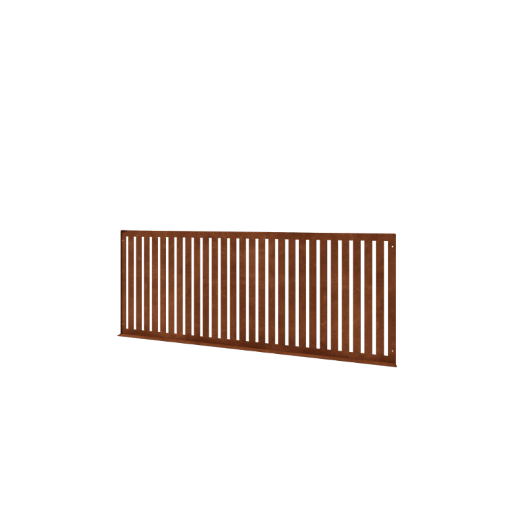 Corten čelika ukrasna ograda S - Panel - 149 x 3 x 60 cm