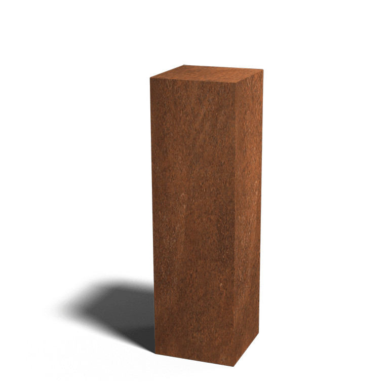 Corten čelična cokola Ohio 30 x 30 x 100 cm