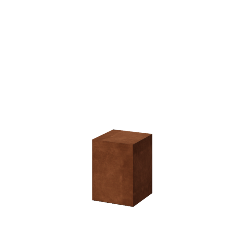 Postolje od corten čelika - Ohio - 30 x 30 x 40 cm