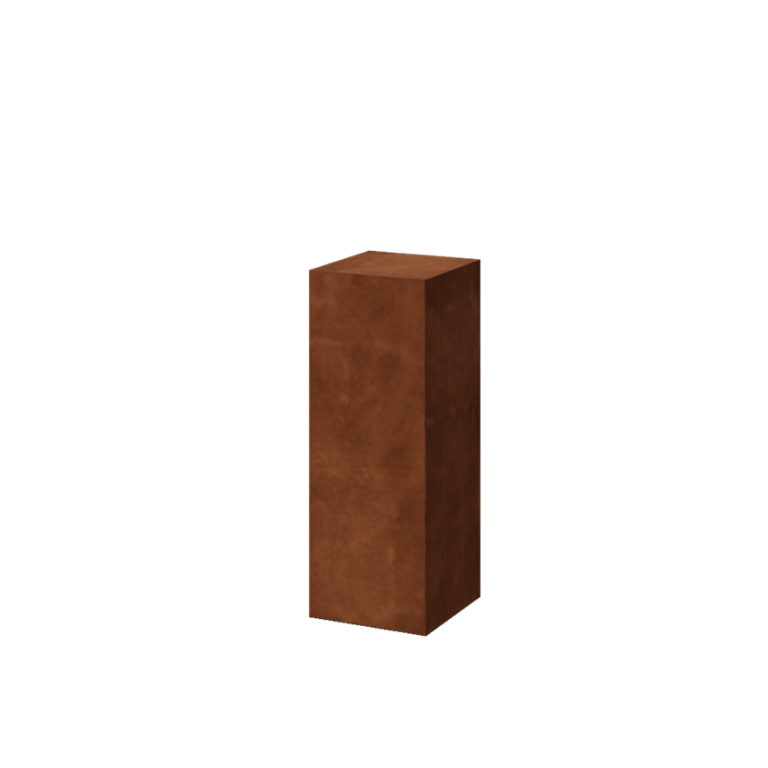 Corten čelična cokola Ohio 30 x 30 x 80 cm