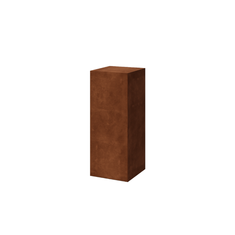 Postolje od corten čelika - Ohio - 40 x 40 x 100 cm