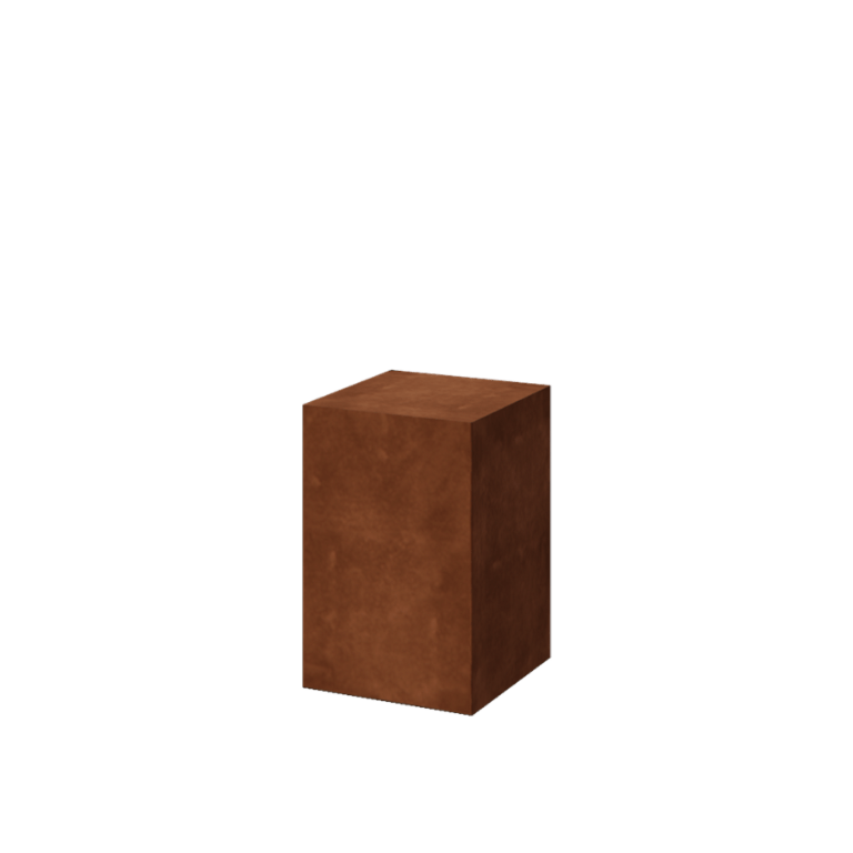 Postolje od corten čelika - Ohio - 40 x 40 x 60 cm
