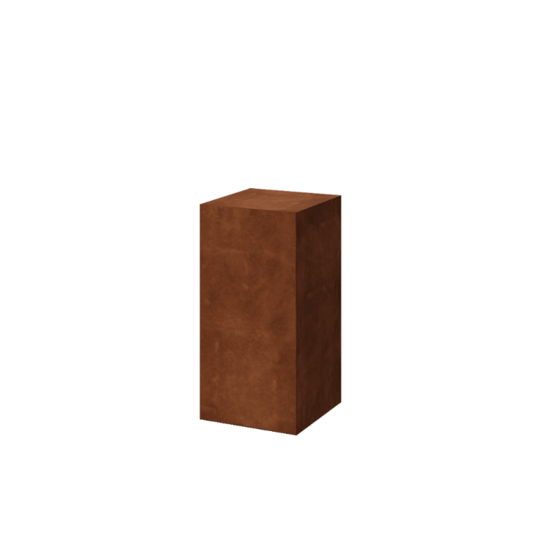 Postolje od corten čelika - Ohio - 40 x 40 x 80 cm