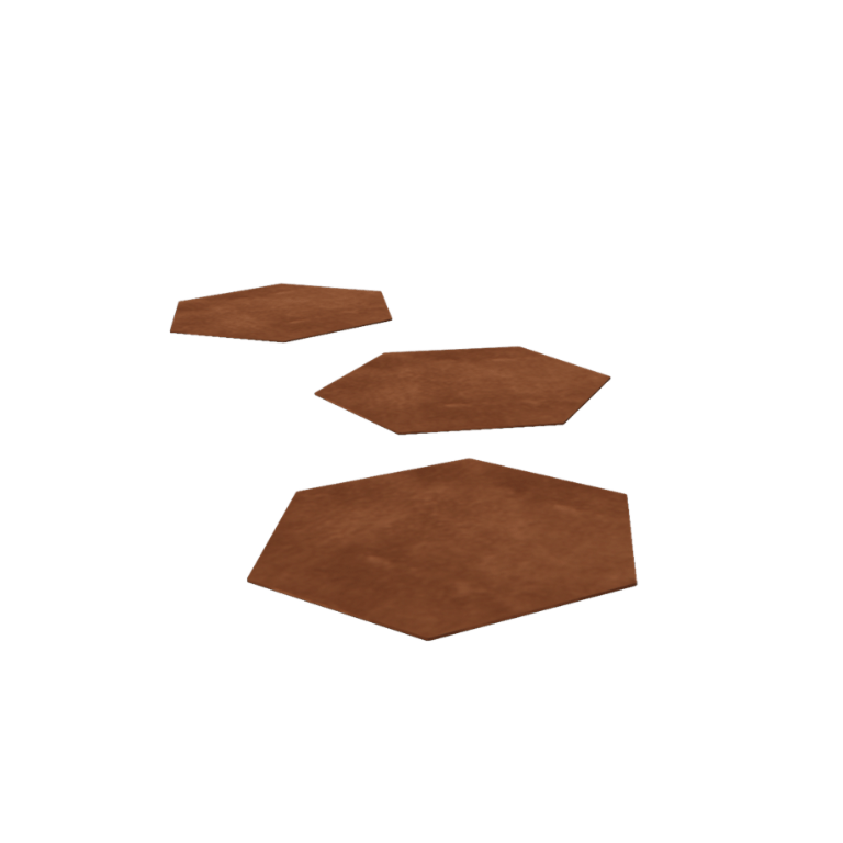 Corten čelična vrtna podna ploča Hexagon 50