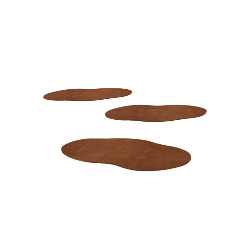 Corten čelika ploča za stazu - Organski - 50 x 25 cm