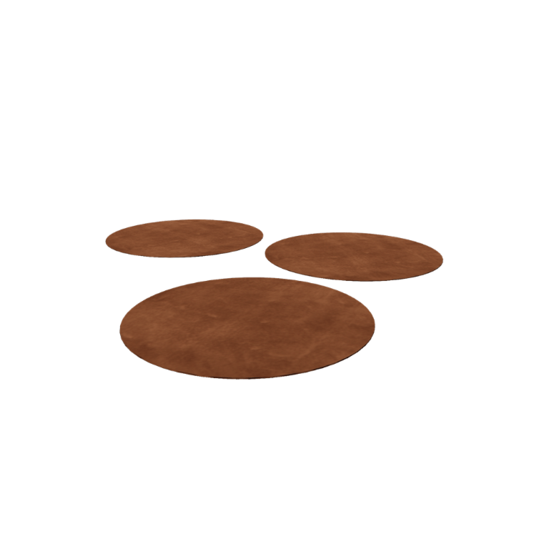 Corten čelika ploča za stazu - Okrugli - 75 cm