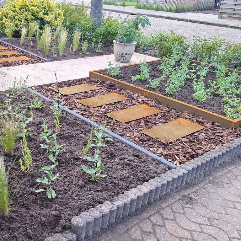 Corten čelična vrtna podna ploča Pravokutnik 60 x 25 cm