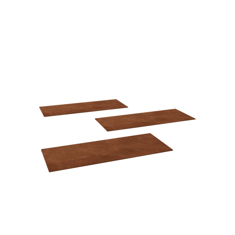 Corten čelična vrtna podna ploča Pravokutnik 60 x 25 cm
