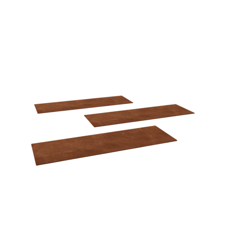 Corten čelika ploča za stazu - Pravokutnik - 75 x 25 cm