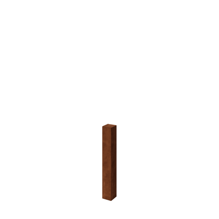 Corten čelična stup za ogradu 80 cm