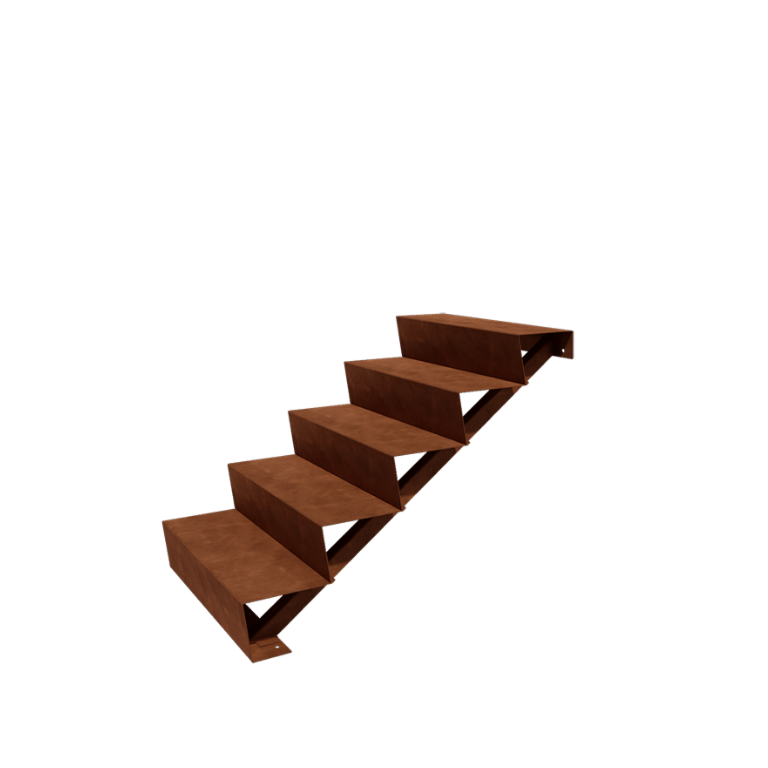 Corten čelika vrtne stepenice - 5-stepenice - 48 x 80 x 85 cm
