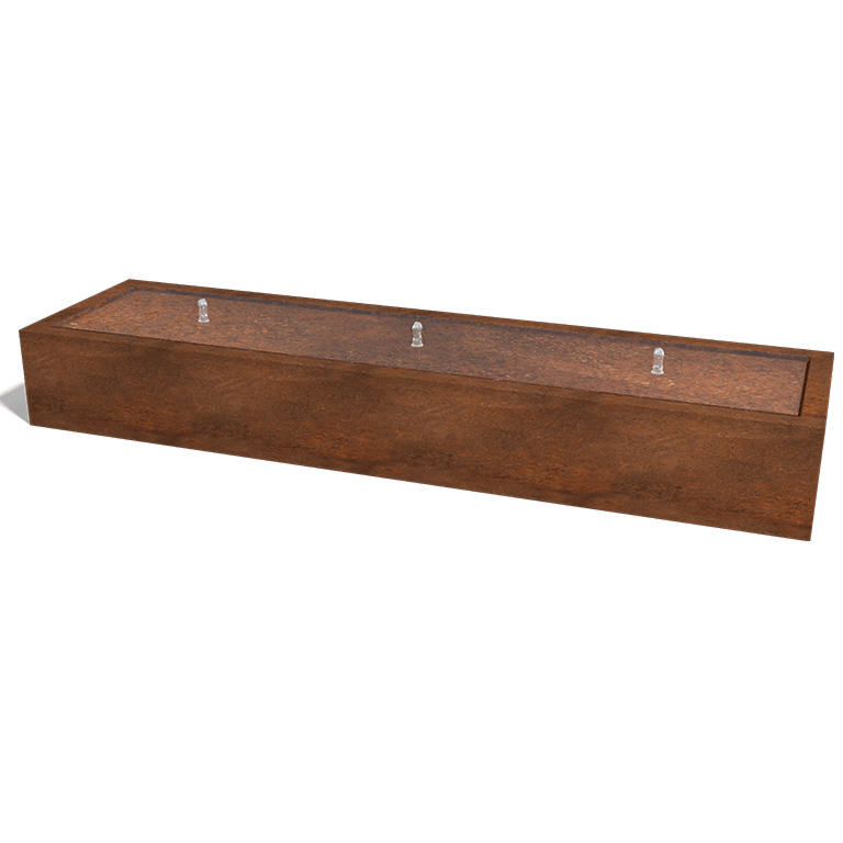 Corten čelična fontana 300 x 80 x 40 cm