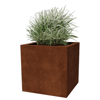 Zavarena corten čelična tegla za cvijeće Montana 60 x 60 x 60 cm