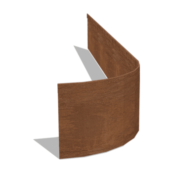 Corten čelične rubnjaci za travnjak FLEX izravnato 23 cm (duljina 150 cm)