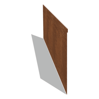 Corten čelične rubnjaci za travnjak izravnato 35 cm (duljina 150 cm)