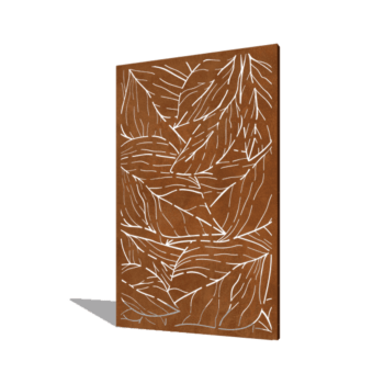 Corten čelični vrtni panel listovi 120 x 6 x 190 cm