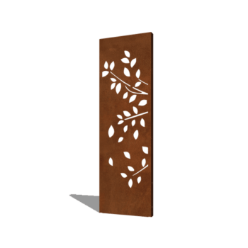 Corten čelični vrtni panel drvo dio 1 60 x 6 x 190 cm
