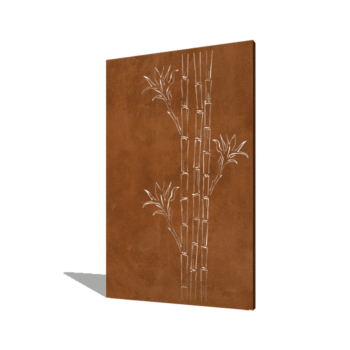 Corten čelični vrtni panel bambus 120 x 6 x 190 cm