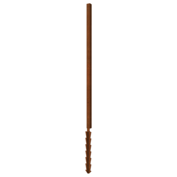 Corten čelični stup kut s potporni klin 190 x 6 x 6 cm