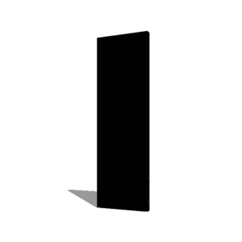 Praškasto lakirane čelični vrtni panel osnova 60 x 6 x 190 cm