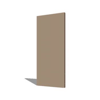 Praškasto lakirane čelični vrtni panel osnova 80 x 6 x 190 cm
