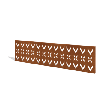 Corten čelična ograda H panel V 180 x 47,5 cm