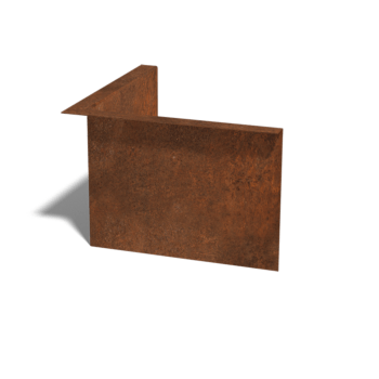 Corten čelične rubnjaci za travnjak kutno 12 cm unutarnji kut