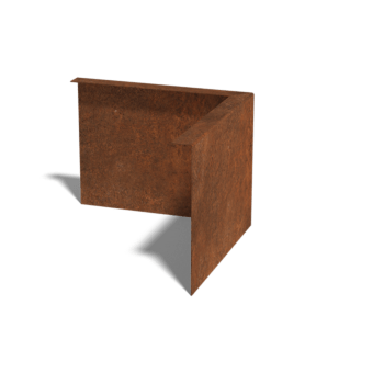 Corten čelične rubnjaci za travnjak kutno 12 cm vanjski kut
