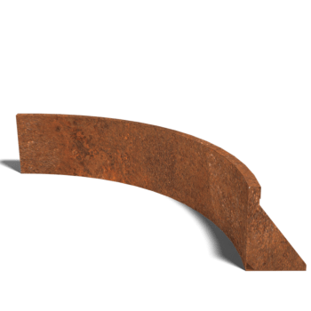 Corten čelični potporni zid unutarnji luk 100 x 100 cm (visina 30 cm)