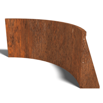 Corten čelični potporni zid unutarnji luk 100 x 100 cm (visina 60 cm)