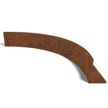 Corten čelični potporni zid unutarnji luk 150 x 150 cm (visina 30 cm)