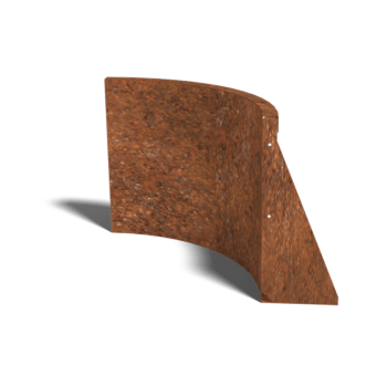 Corten čelični potporni zid unutarnji luk 50 x 50 cm (visina 50 cm)