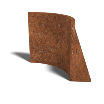 Corten čelični potporni zid unutarnji luk 50 x 50 cm (visina 60 cm)