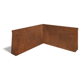 Corten čelični potporni zid unutarnji kut 100 x 100 cm (visina 60 cm)
