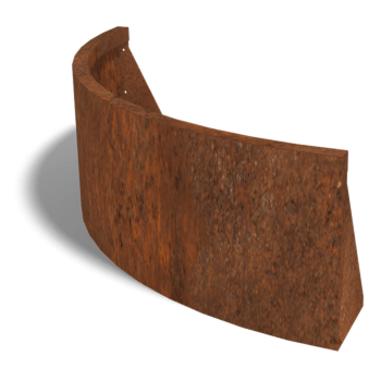 Corten čelični potporni zid vanjski luk 100 x 100 cm (visina 40 cm)