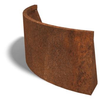 Corten čelični potporni zid vanjski luk 100 x 100 cm (visina 50 cm)